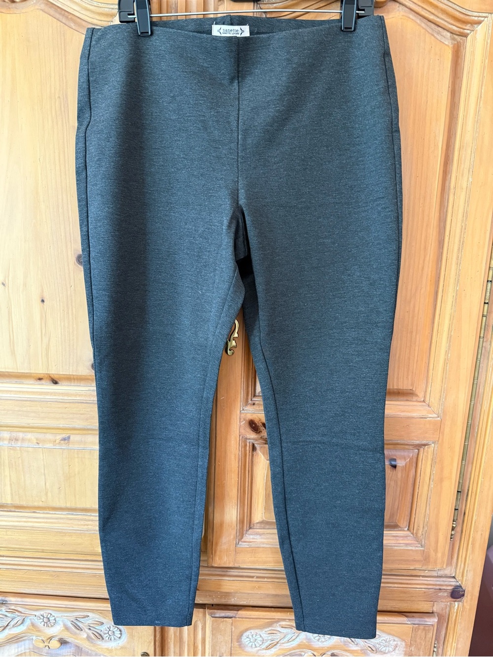 Nanette Lepore Black Knit Top with Label Detail